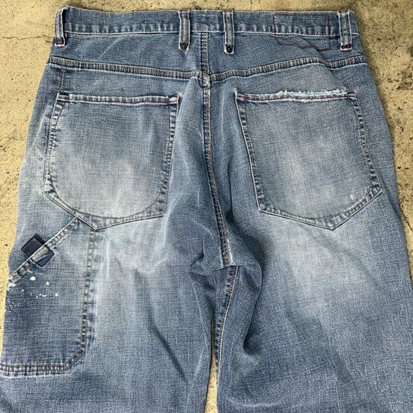 Unionbay flex carpenter jeans thrashed vintage denim size 34 x 32 - Picture 7 of 8